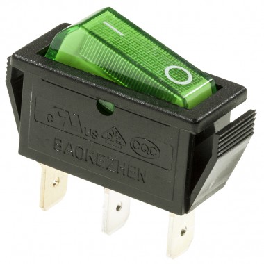 Выключатель клавишный RWB-404 250V 15А (3с)