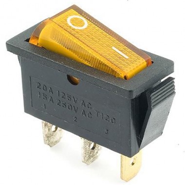 Выключатель клавишный RWB-404 250V 15А (3с)