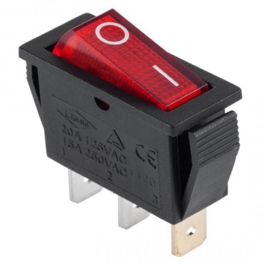 Выключатель клавишный RWB-404 250V 15А (3с)