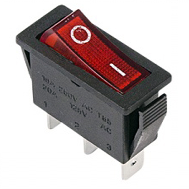 Выключатель клавишный RWB-413 250V 15А (3с)