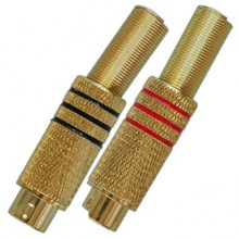 Разъём mini DIN 4 pin (S-VHS) (шт.) металлический на кабель