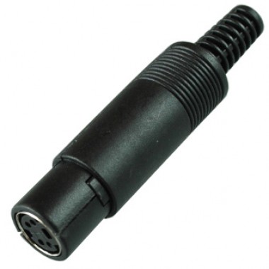 Разъём mini DIN 4 pin (S-VHS) (гн.) на кабель