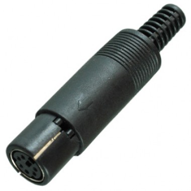 Разъём mini DIN 6 pin (гн.) на кабель