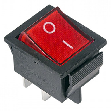 Выключатель клавишный RWB-502 250V 16А (4с)