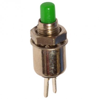 Выключатель-кнопка DS-402 250V 1А (2с), без фиксации