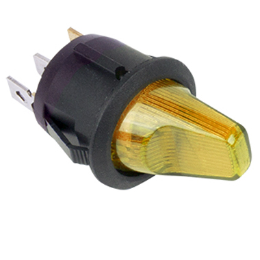 Выключатель клавишный RWB-224 12V 16А (3с)