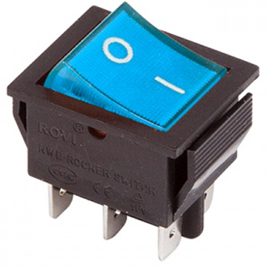Выключатель клавишный RWB-506 250V 15А (6с)