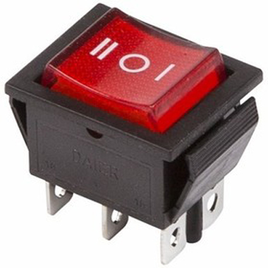 Выключатель клавишный RWB-509 250V 15А (6с)