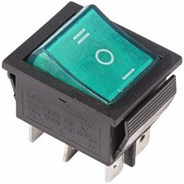 Выключатель клавишный RWB-509 250V 15А (6с)
