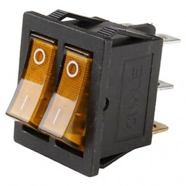 Выключатель клавишный RWB-511 250V 15А (6с)
