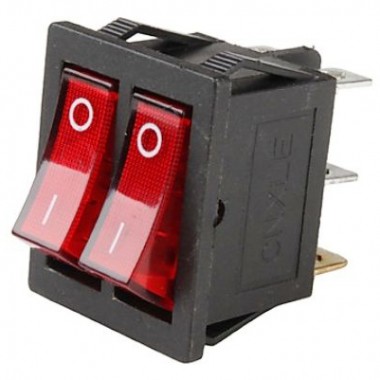 Выключатель клавишный RWB-511 250V 15А (6с)