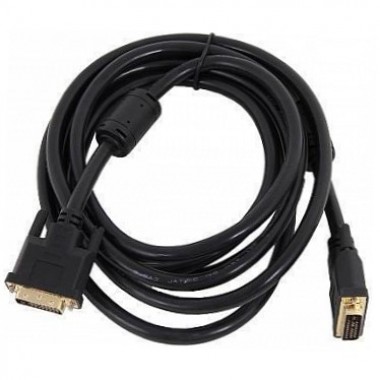 Шнур DVI-D - DVI-D  OD7.0мм 5.0м с ферритами позолоченный