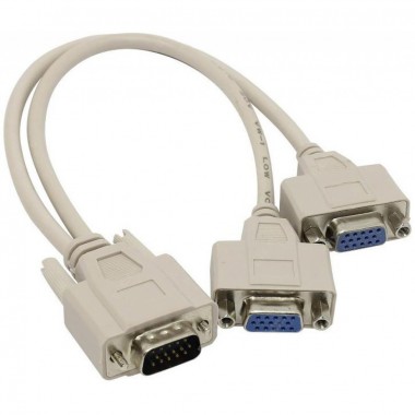 Адаптер (пассивный делитель) VGA(шт.) - 2хVGA(гн.)