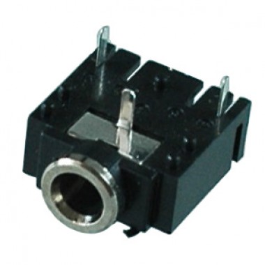 Разъём mini jack 3.5 мм (гн.) stereo на плату, плоский