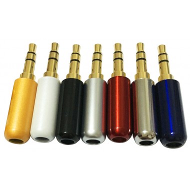 Разъём mini jack 3.5 мм (шт.) stereo металлический позолоченный
