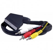 Шнур SCART - 3 RCA OD2.6x7.8мм 1.2м 