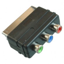 Переходник SCART (шт.) - 3хRCA (гн.) COMPONENT/RGB