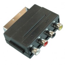 Переходник SCART (шт.) - 4хRCA (гн.) «вход-выход»