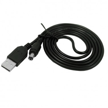 Шнур питания USB A - DC 5.5x2.1мм 0.6м
