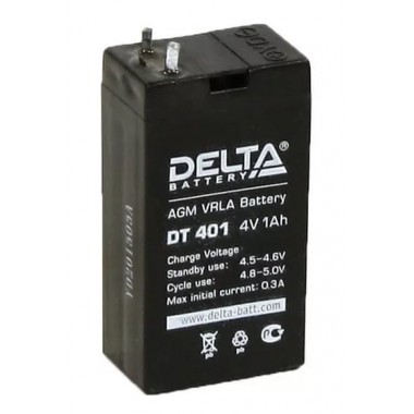 Аккумулятор DELTA DT 401 (4V, 1Ah)
