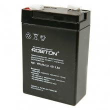 Аккумулятор ROBITON VRLA 6-2.8  (6V, 2.8Ah)