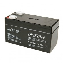 Аккумулятор ROBITON VRLA 12-1.3  (12V, 1.3Ah)