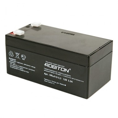 Аккумулятор ROBITON VRLA 12-3.3  (12V, 3.3Ah)