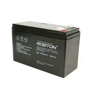 Аккумулятор ROBITON VRLA 12-7  (12V, 7Ah)