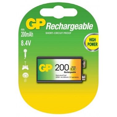 Аккумулятор GP 6F22 (200 mAh)