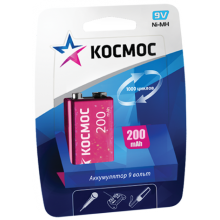 Аккумулятор Космос 6HR61 (200 mAh)