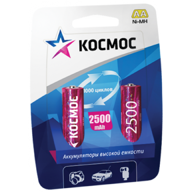 Аккумулятор Космос HR6 (2500 mAh)