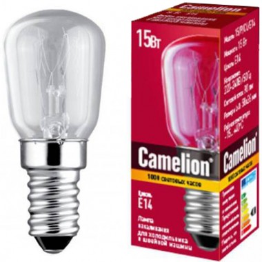 Лампа накаливания CAMELION 15 P CL E14