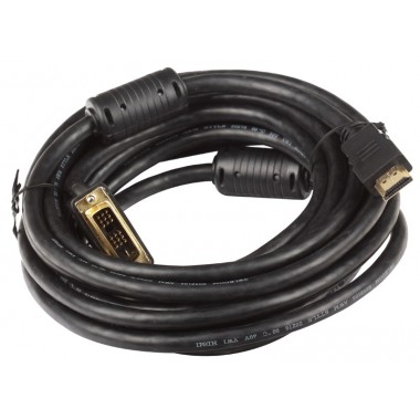 Шнур HDMI - DVI-D  OD7.3мм 5.0м с ферритами позолоченный