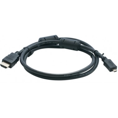 Шнур micro HDMI - HDMI OD7.0мм 1.5м с ферритами позолоченный