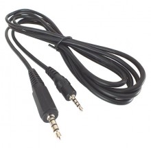Шнур micro jack 2.5 мм - mini jack 3.5 мм AUX OD4.0мм 1.5м