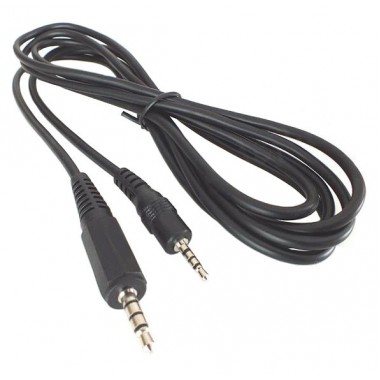 Шнур micro jack 2.5 мм - mini jack 3.5 мм AUX OD4.0мм 1.5м