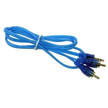 Шнур mini jack 3.5 мм - 2 RCA OD2.6x5.2мм 1.5м позолоченный