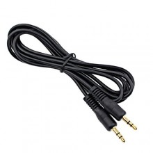 Шнур mini jack 3.5 мм - mini jack 3.5 мм OD3.0мм 1.0м позолоченный