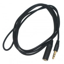 Шнур mini jack 3.5 мм - mini jack 3.5 мм OD4.0мм 1.5м позолоченный