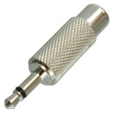 Переходник mini jack 3.5 мм (шт.) mono — RCA (гн.) металлический