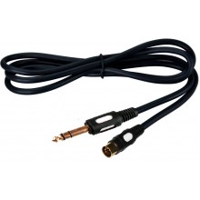Шнур jack 6.35 мм - DIN 5 pin OD5.0мм 1.5м позолоченный