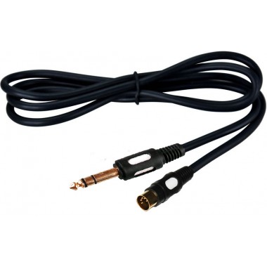 Шнур jack 6.35 мм - DIN 5 pin OD5.0мм 1.5м позолоченный