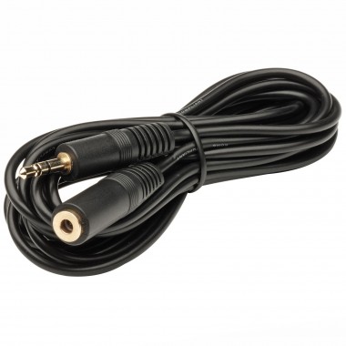 Шнур mini jack 3.5 мм - mini jack 3.5 мм OD4.0мм 5.0м позолоченный