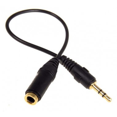Адаптер mini jack 3.5 мм (шт.) - micro jack 2.5 мм (гн.) OD5.0мм 0.3м