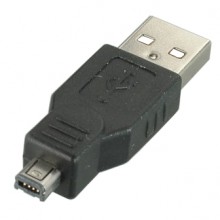 Переходник USB A(шт.) - mini USB B(шт.) 4PIN