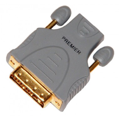 Переходник DVI-D(шт.) - HDMI(гн.) позолоченный