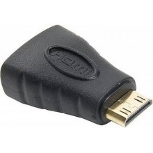Переходник mini HDMI(шт.) - HDMI(гн.) позолоченный Переходник mini HDMI(шт.) - HDMI(гн.) позолоченный