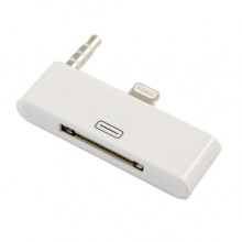 Переходник 30 PIN (гн.) - Lightning (шт.) + mini jack 3.5 мм (шт.)