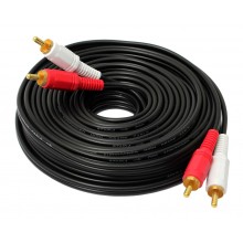 Шнур 2 RCA - 2 RCA OD3.5x7.0мм 5.0м позолоченный