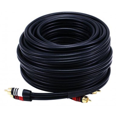 Шнур 2 RCA - 2 RCA OD4.0x8.0мм 15.0м позолоченный